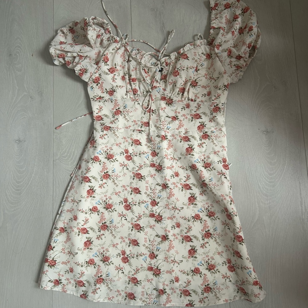 shein mini summer floral dress